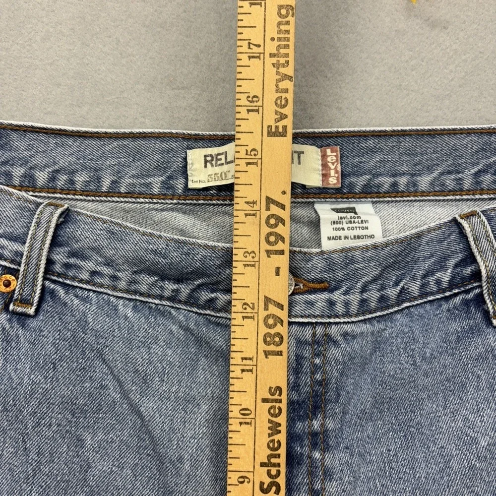 VTG Levi's 550 Jeans Men 44x30 Blue Denim Relaxed Fit‎ Biker Workwear Y2K